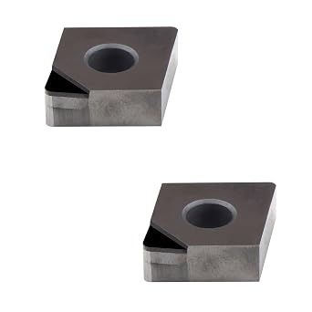 MaxTool 2PCs PCD Tipped Turning Inserts Positive Rake Angle Diamond 80 CCMT09T304 Milling Indexable Insert Grade 1500 Polycrystalline CCMT32.51P2