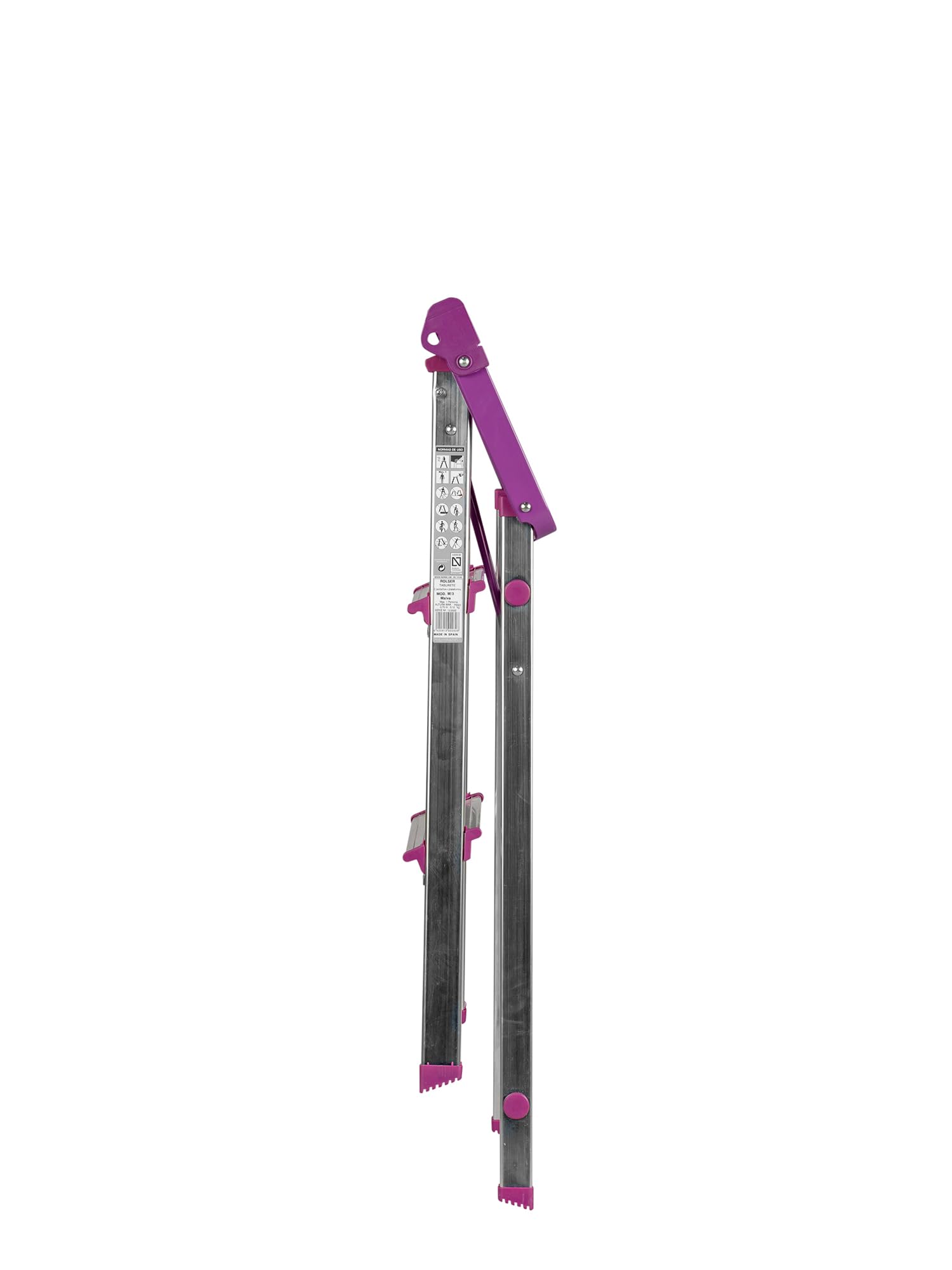Taburete Plegable Rolser de Aluminio M3 - Malva