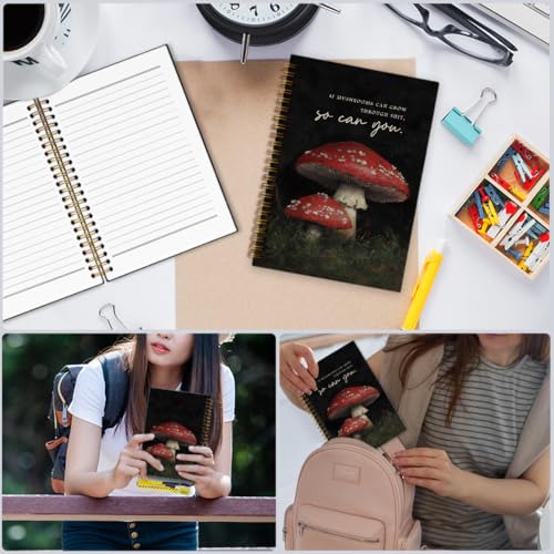Carnet à spirale amusant champignons, un cadeau idéal pour carnet de notes