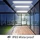 LEOEU 36W LED Feuchtraumleuchte mit Bewegungsmelder, 3950LM 120CM LED Röhre, IP65 Wasserdicht Kellerleuchte, Deckenlampe mit Bewegungsmelder für Büro Flur Treppe Garage Abstellraum, 4000K