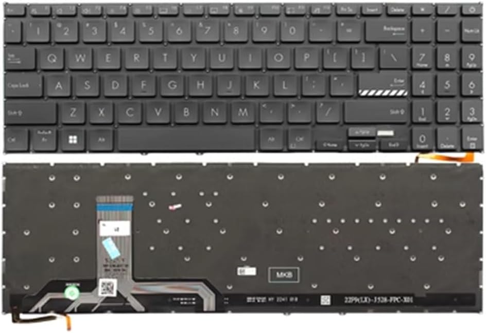 Laptop Keyboard for ASUS VivoBook S16 S1604Q S1604QA Without Frame Black United States US with Backlit