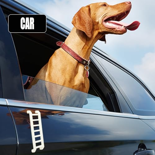 Image of 2024 Premium Widdle Wadder: 8 Inch Strongest Widdle Wader Magnet Car Decals Little Ladder Emblem Cool for Trucks SUV Car Badge Tailgate Front Emblem (Pure Black)