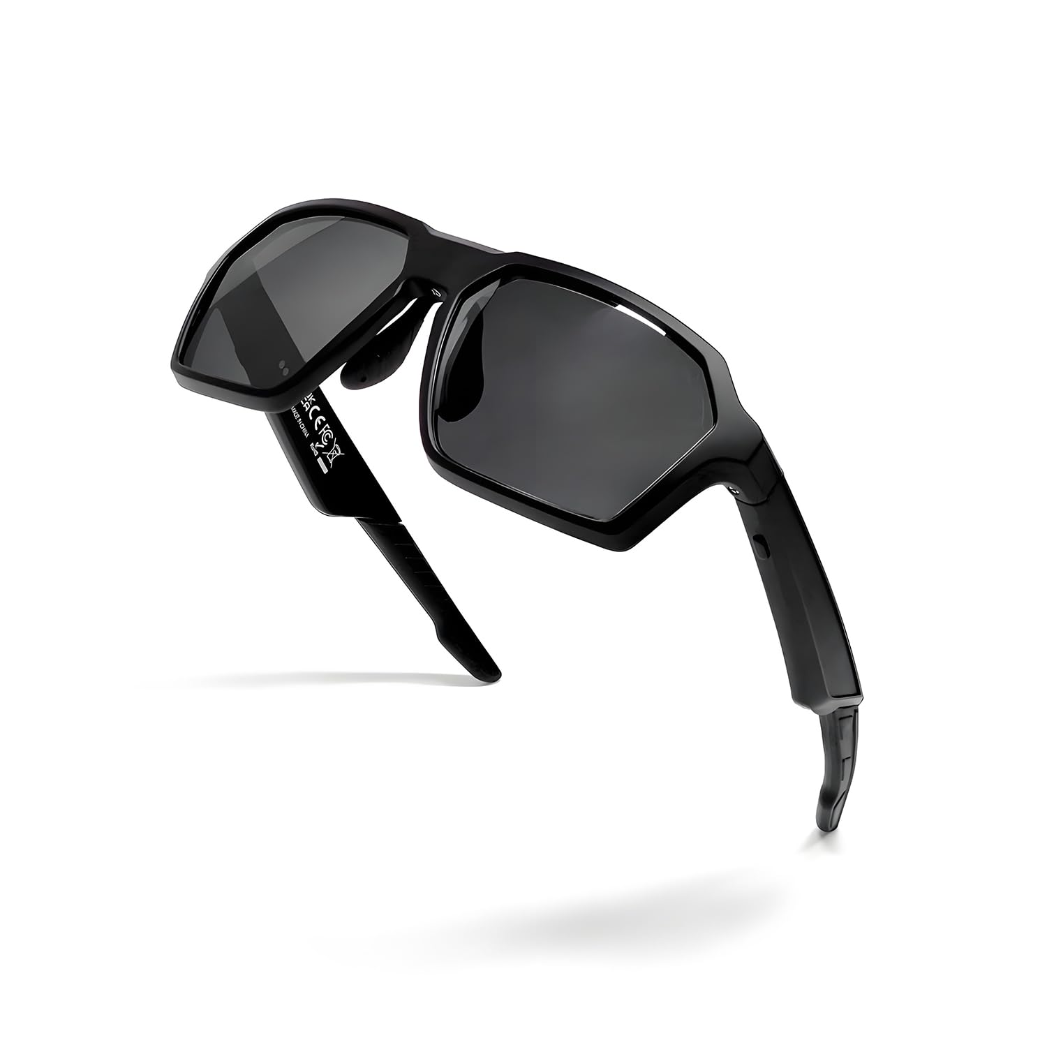 Faifxo Ai Smart Glasses Running Sunglasses Mens Cycling Glasses Translation for Travel Smartglasses with Bluetooth Speaker