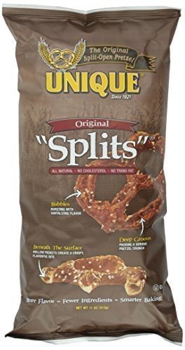 Unique Pretzel Pretzel Splits, 11-Ounce (Pack of 6)