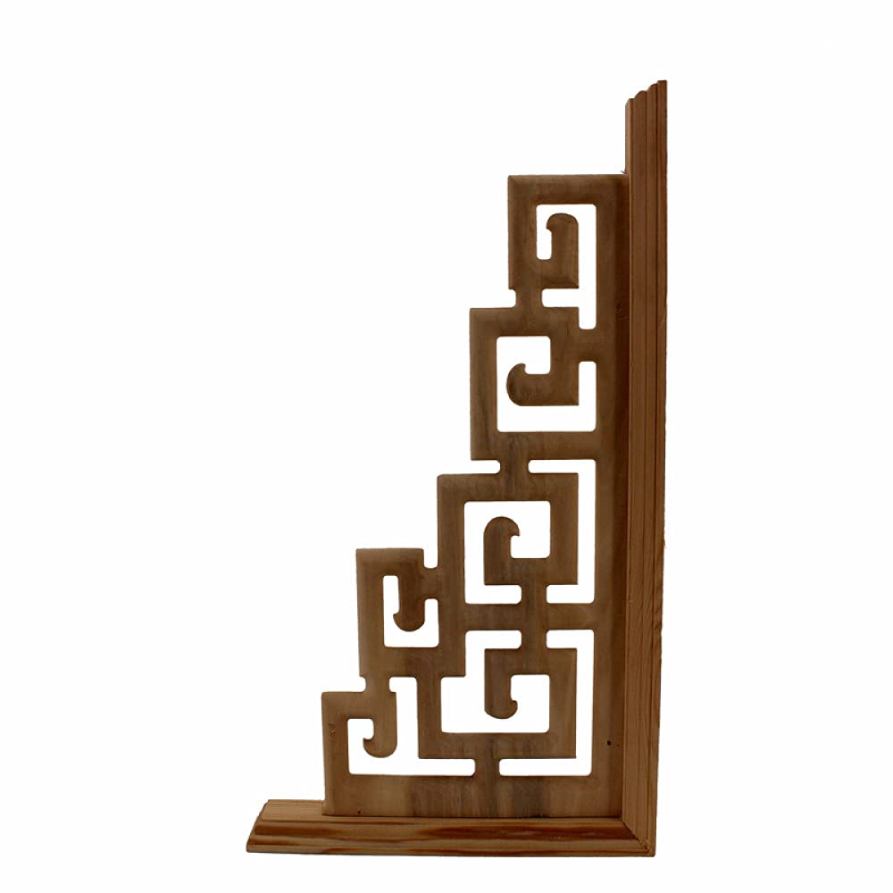 Sculpture sur bois de coin applique murale chinoise cadre de porte