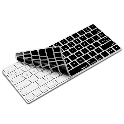 Xskn Spanish Language Ultra Thin Silicone Keyboard Skin Cover For Magic Keyboard 2015 Version Us Layout (Black) #TOP1