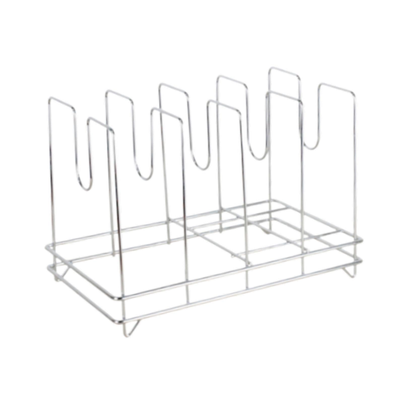 Pizza Rack Grille de Refroidissement Plateau Support INOX Porte-Plateau Rangement Ventilation Adapté Aux Cuisines Pâtisseries Restaurants, 4 Grille