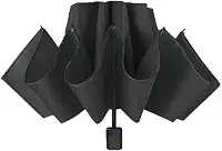 Guarda-chuva grande de camada dupla para chuva e sol, design aberto à prova de vento com moldura forte para duas pessoas