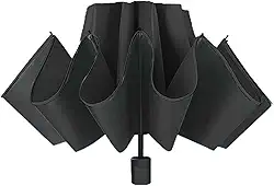 Guarda-chuva grande de camada dupla para chuva e sol, design aberto à prova de vento com moldura forte para duas pessoas