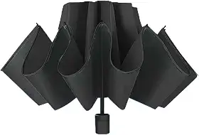 Guarda-chuva grande de camada dupla para chuva e sol, design aberto à prova de vento com moldura forte para duas pessoas