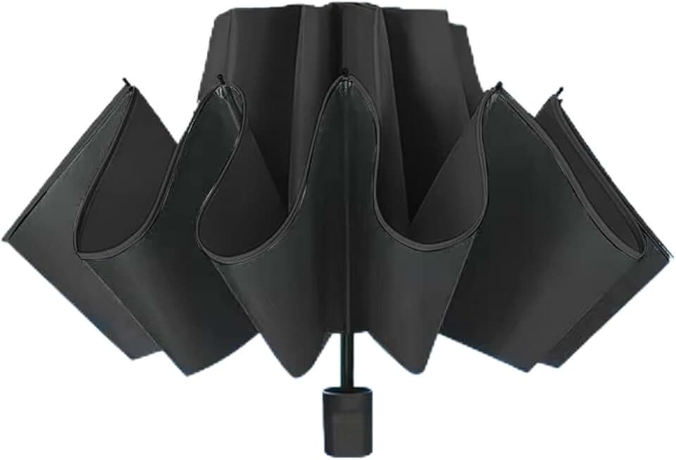 Guarda-chuva grande de camada dupla para chuva e sol, design aberto à prova de vento com moldura forte para duas pessoas