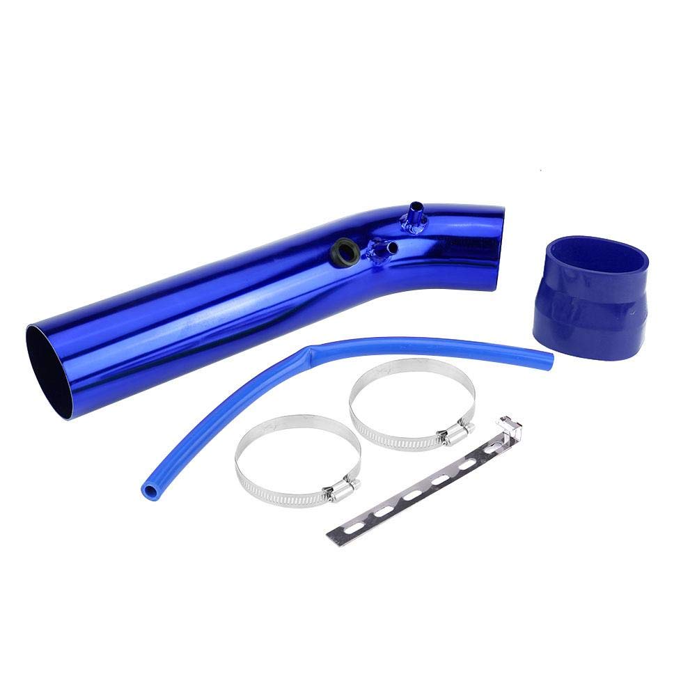 OUKENS Tubo di aspirazione dell'aria fredda, universale 76 mm Kit di tubi per filtri di aspirazione in alluminio per autoveicoli Per sistemi di aspirazione modificati per veicoli(blu)