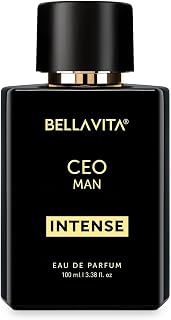 Bella Vita Luxury CEO Men Intense Long Lasting Perfume for Man | EDP 100ml | Bergamot, Lavender & Orchid | Citrus, Woody and Musky Premium Fragrance Scent