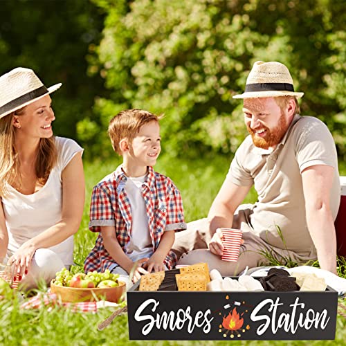 PuGez S’mores Station Box- Smores Kit für Feuerstelle, rustikale Camping- Dekoration, Grill, Einweihungsgeschenk-4