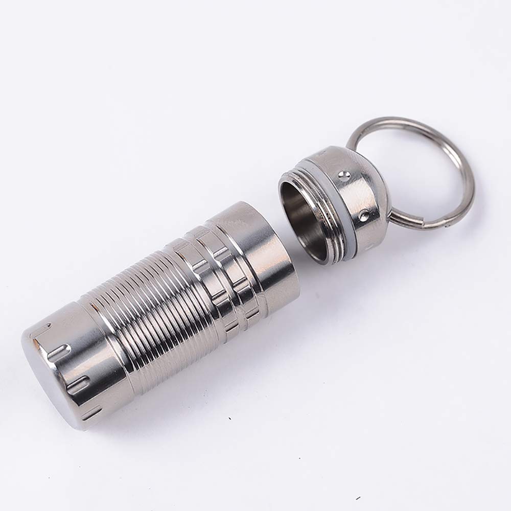 Portable Pill Cases Waterproof Pocket Pill Boxes Keychain Bottle Container Organizer Dispenser Daily 394