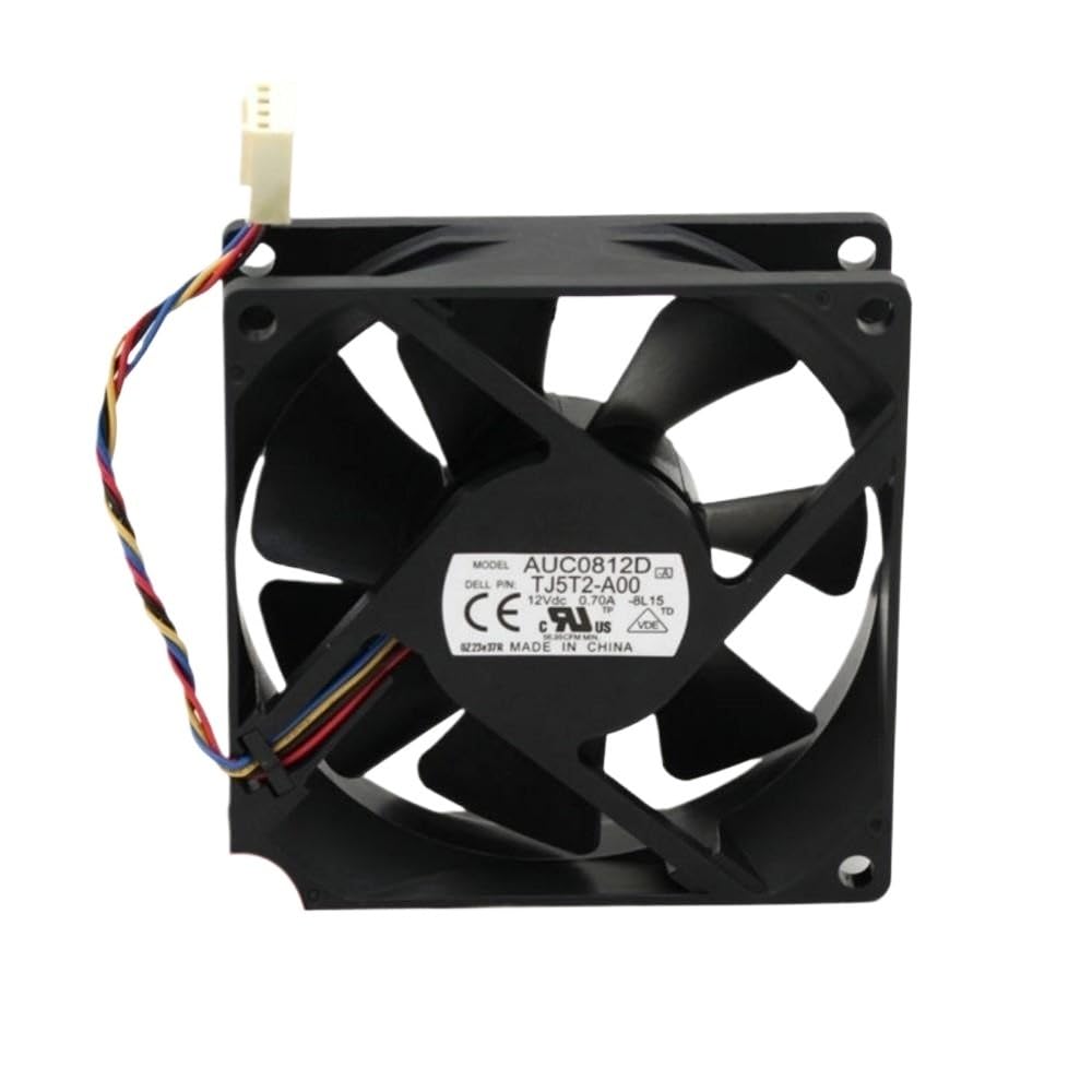 Fácil de reemplazar Ventilador con Caja de 8 cm para Delta AUC0812D 80 mm 12 V 0,7 A Enfriamiento PWM 4 Pines 46 CFM