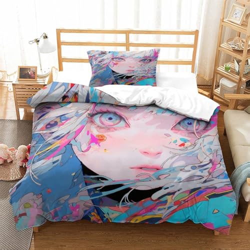 Parure de lit décorative anime de qualité supérieure avec housse de couette assortie - 3