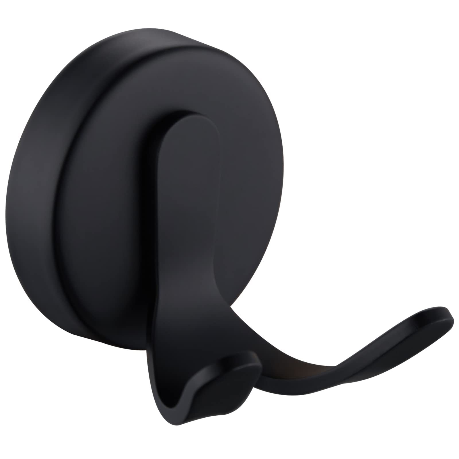 APLuseeMatte Black Double Towel Hook, Stainless Steel Bathrobe Hook for Bathroom, Heavy Duty Storage Towel Hanger, Wall Mounted