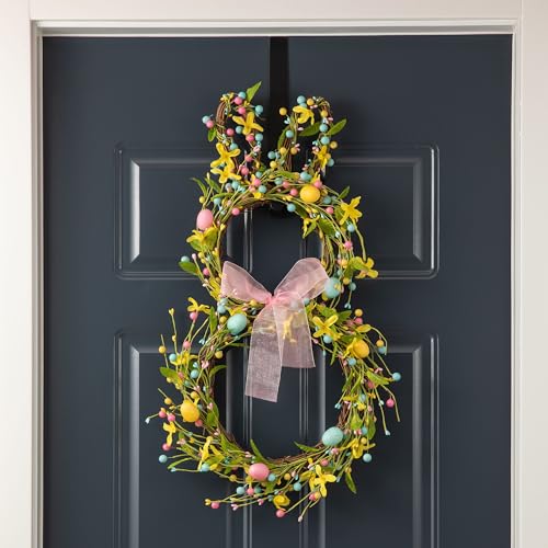 Couronne de Printemps Lapin de Pâques pour Sublimer Votre Porte - 3