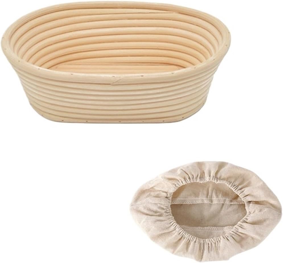 Rattan Bread Proofing Basket, Sourdough Bowl, Dough Fermentation, Baking Tool For Home Bakers(28x14cm)