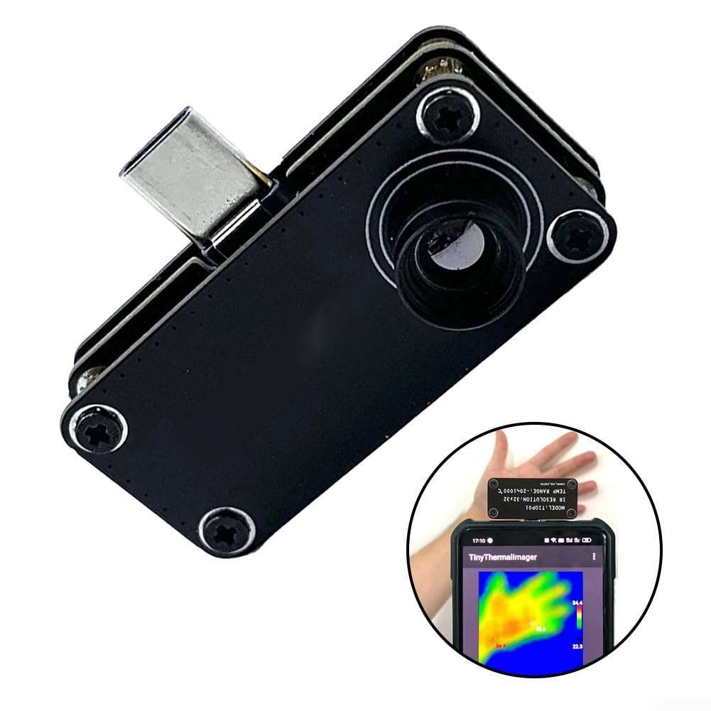 Mini-Infrarot-Wärmekamera für Android, 32 x 32 Auflösung Typ-C-Schnittstelle, -20 bis 1000 °C, mehrfarbiges Display, industrieller Einsatz