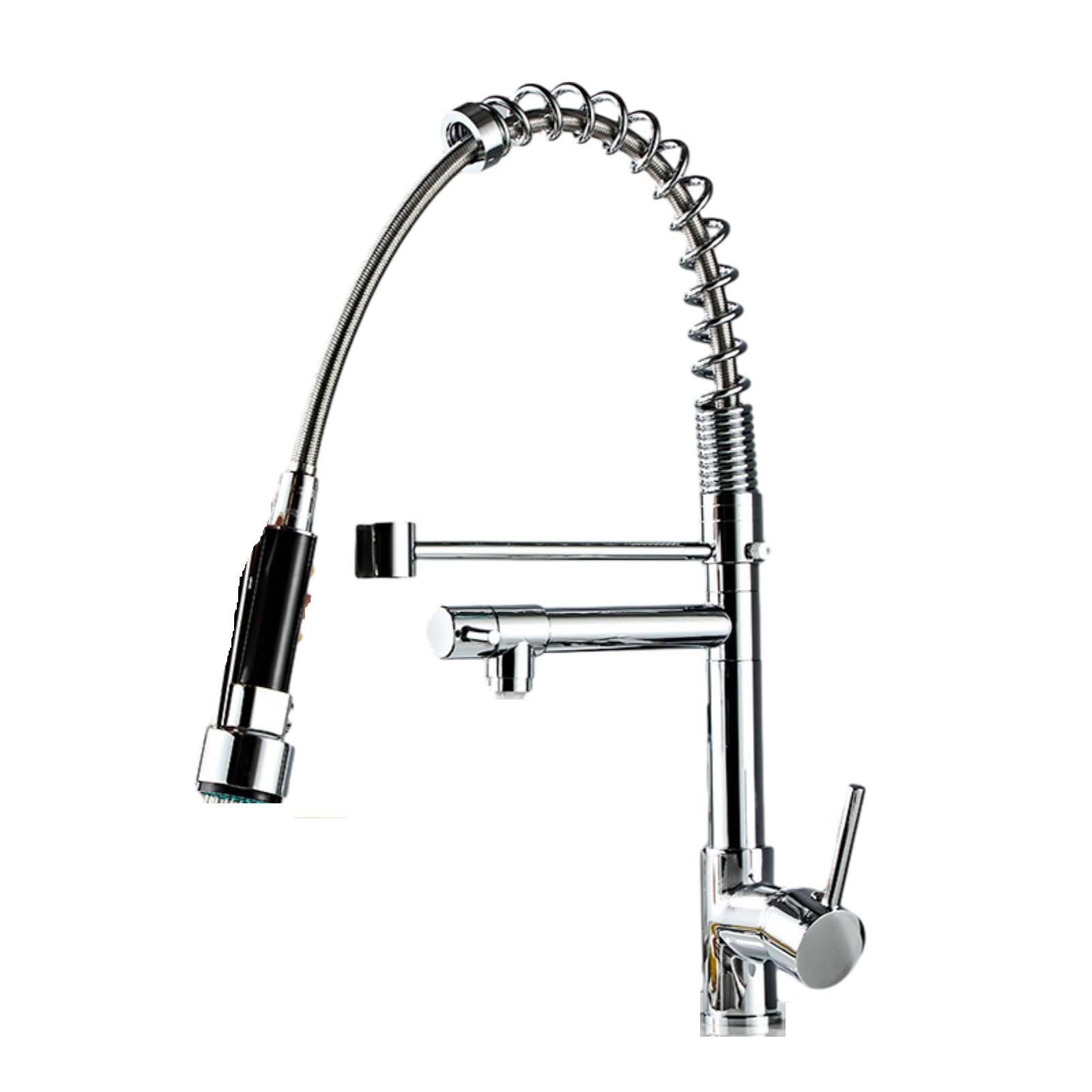 Kitchen Faucet Home Pull-Out Sink Electroplating Two Functions