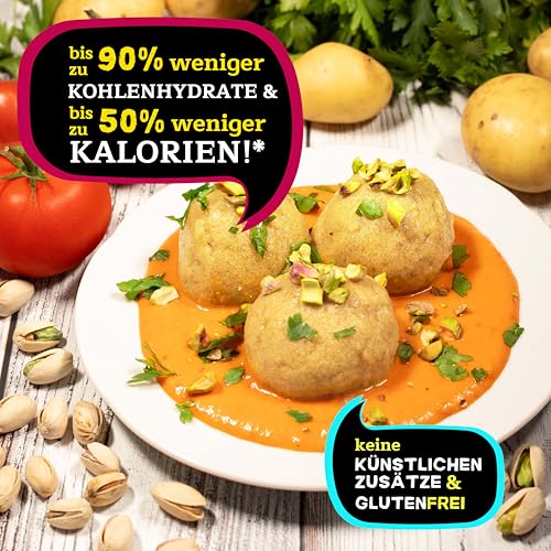LOWER CARB KARTOFFELPRODUKTE KOMBI-SETS | stark kohlenhydratreduziert | kalorienreduziert | protein- und ballaststoffreich | bio (3x MINI-KLÖßE + 3x PÜREE)