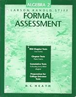 Algebra 2: Larson, Kanold, Stiff: Formal Assessment 0669299405 Book Cover