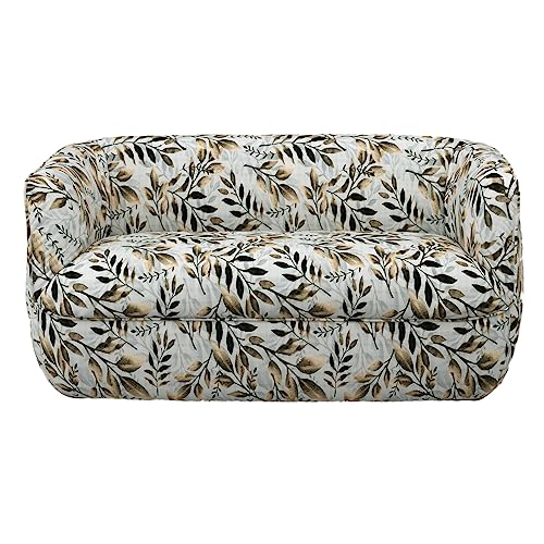 LINENWALAS Elastic Stretchable Double Seater Sofa Cover Two Seater Sofa Cover| Durable & Trendy Floral Print Design | Flexible & Stretchy Slipcover for Couch (Tencel Leaf Print) (B0CBX89H5M) Amazon Price History, Amazon Price Tracker