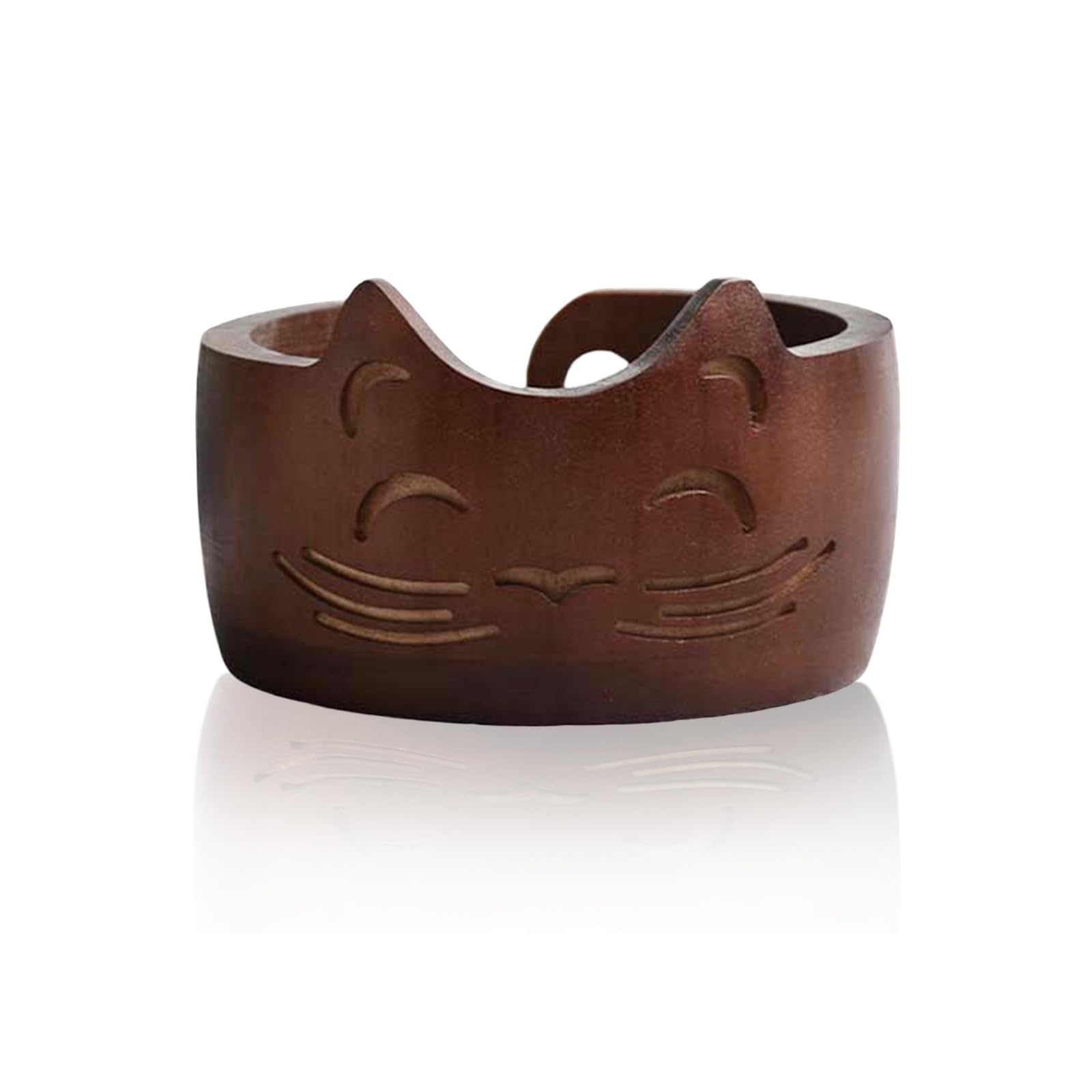 Hinourisha Wood Yarn Bowl, Yarn Knitting Bowl, Crochet Yarn Holder, 6.7inch, Wool, String or Crochet #002