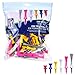 Price comparison product image PGA Tour 200 Castle Golf Tees - Red/Yellow/Blue/Pink/Gray