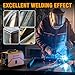 VIGRUE 140A MIG Welder, 110V IGBT Inverter Welder, Flux Core MIG/Lift TIG/Stick/MIG 3 in 1 Welding Machine with Synergic Control, LED Display & Full Kit (Welder Helmet, Gloves)