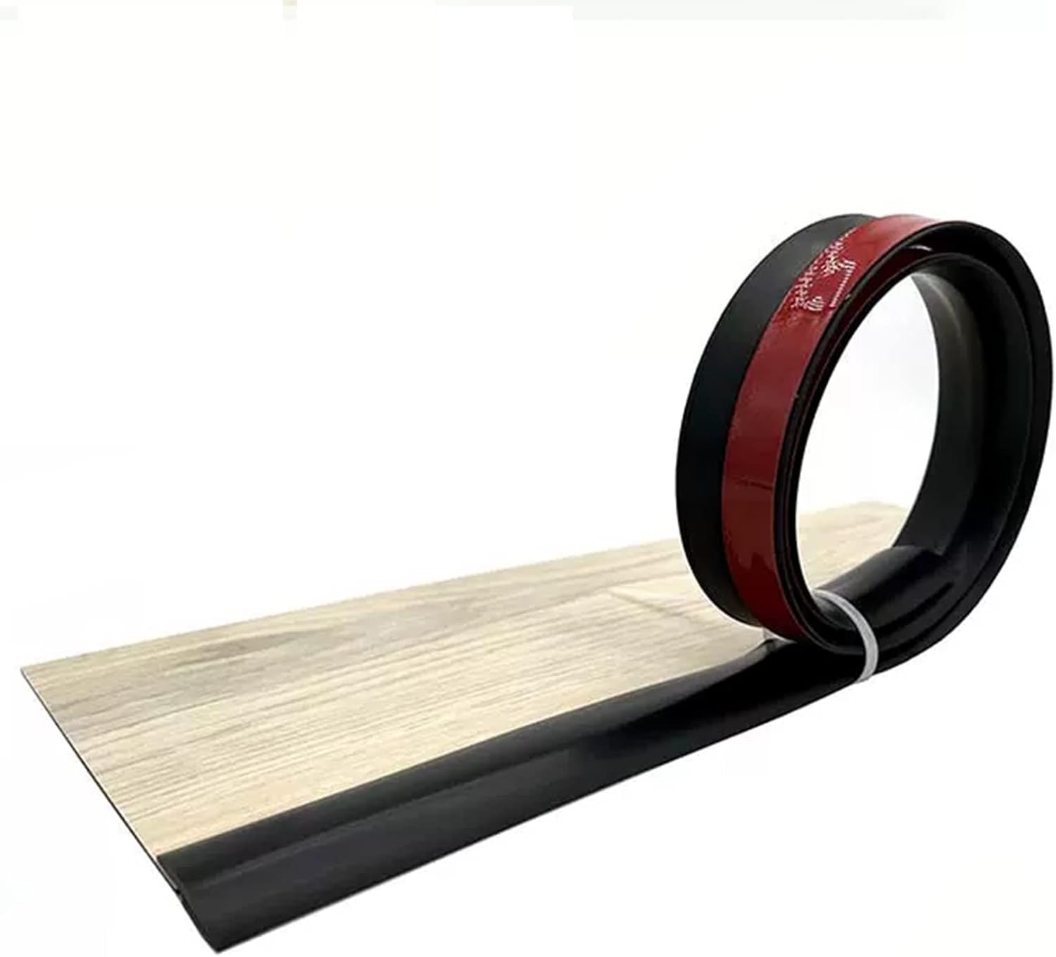 Transition Strip Self-Adhesive Transition Trim Strips for Carpet, Doorway Wheelchairs PVC Threshold Strip, Fills The Cover for Uneven Floors not Easy to Trip,Black