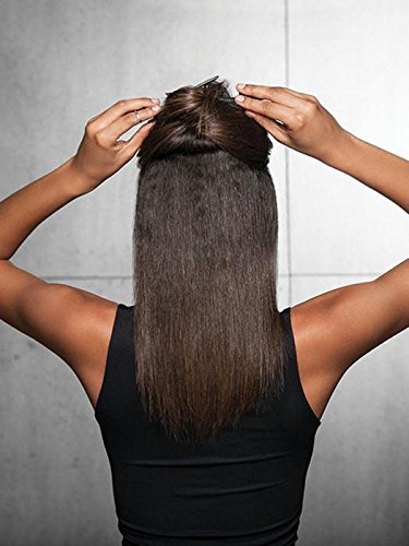 Hairdo 18" Human Hair Highlight Color R830 GINGER BROWN - Extensions 1 piece Clip In 6 Pressure Sensitive Clips Women's Long Hair