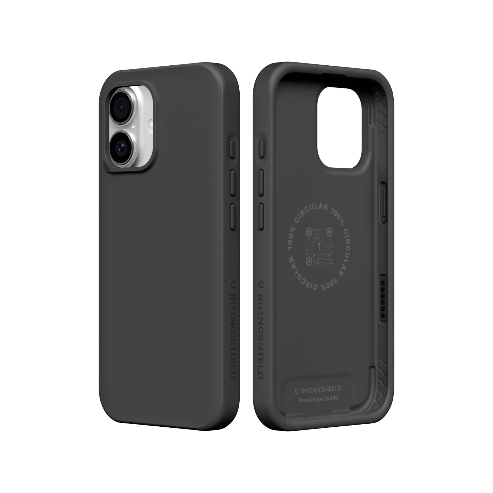 RHINOSHIELD Phone Case Compatible with iPhone 17 | SolidX - Reinforced Shock-Absorbing Protection, Minimal and Slim Design with Military Grade Drop Protection - Classic Black