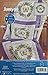 Janlynn Stamped Cross Stitch Quilt Blocks, Pansie And Butterfly