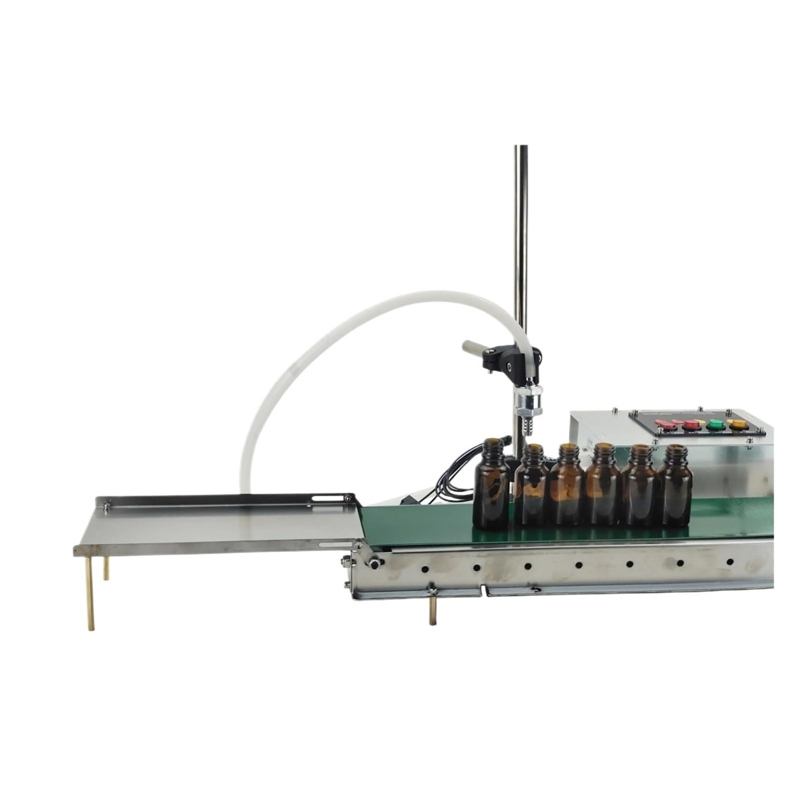 CUDTAPI - Auto Filling Machine Liquid Filler With Conveyor Belt Single Head Can Sense High Precision Water Juice Fully Automatic Liquid Paste Filling Machine