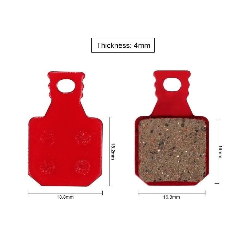 4 pares de pastillas de freno hidráulicas para bicicleta de montaña, piezas de resina de cerámica, pastillas de freno de disco, aptas para Magura M5 M7 MT5 MT7 SH901 (4 pares de cerámica)