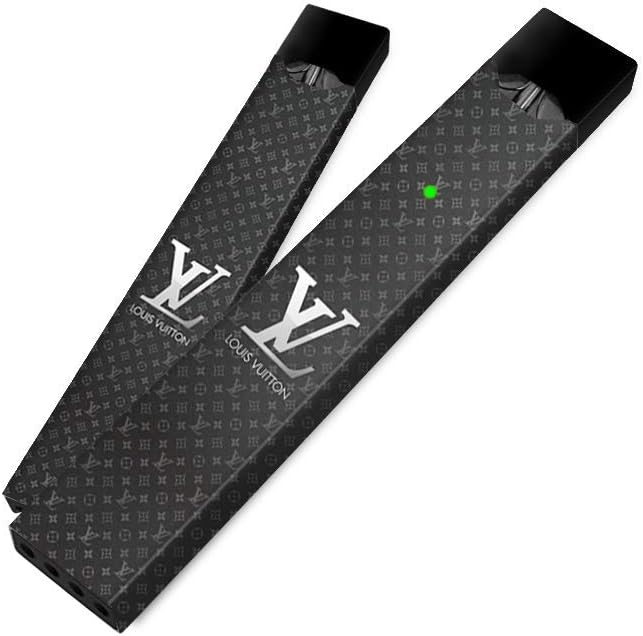 Juul Skin Wrap Sticker Decal | 1/2/3 Packs | Hype Decals | Silver LV | 2 Pack