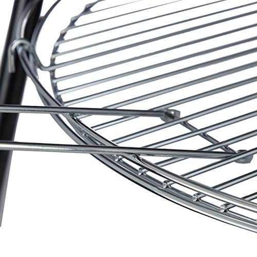 Schwenkgrill Relaxdays mit 52 cm Grillrost aus Stahl und Kettenzug