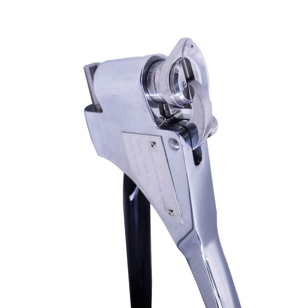 W-B75 - Medidor de dureza Webster portátil de metal durómetro de latón y aleación de aluminio superduro, calibre de dureza de cobre 0-20HW