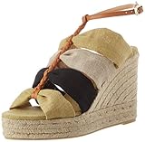  Castañer Damen BISI Sneaker, Natural/Amarillo/Negro, 38 EU