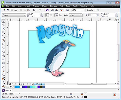 Corel CorelDRAW X6 Tutorial Training on 2 DVDs 10 Hours in 201 Video Lessons - Computer Software Video Tutorials