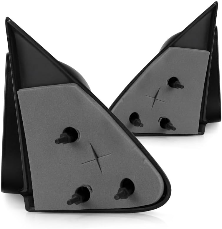 For Dodge Dakota 1997-2004 Door Mirror Driver and Passenger Side | Pair | Manual | Non-Heated | Textured | Replacement For 55154847AD, 55154846AE | CH1320174, CH1321174