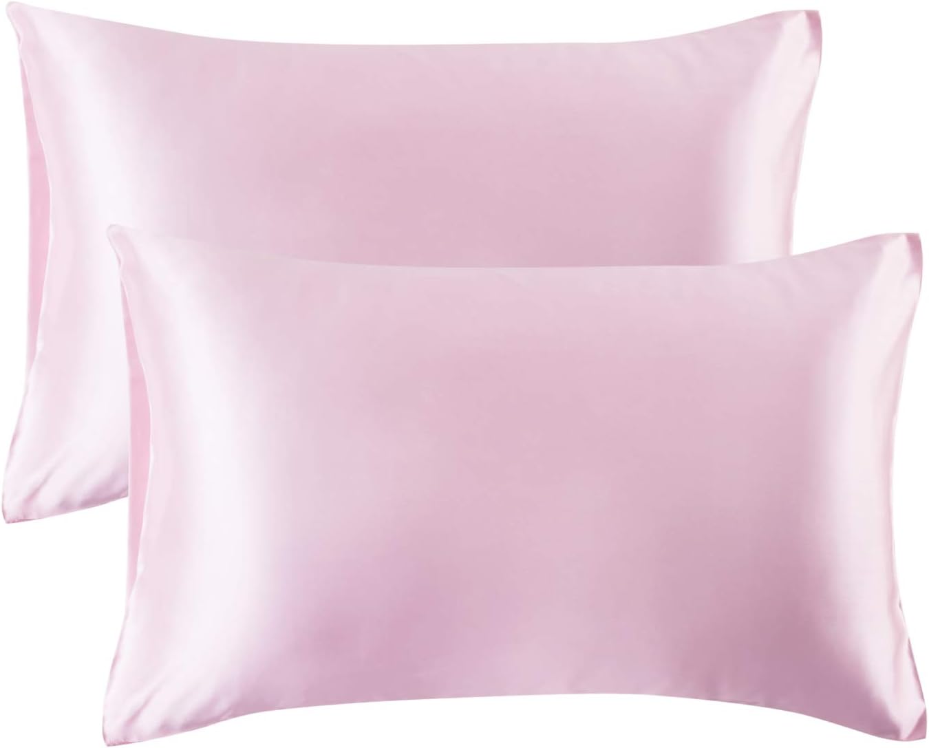 Bedsure King Size Satin Pillowcase Set of 2 Light Blue