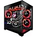 SAAV Prebuilt Gaming PC Desktop Computer Tower AMD Ryzen 7 7700X Radeon RX 9060 XT 16GB GDDR6 32GB DDR5 1TB NVMe SSD WiFi 6 Bluetooth Windows 11 Black Liquid Cooler RGB PC Gaming