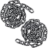 Zcaukya 2 Pcs Halloween Plastic Chain, 6 FT Halloween Props Fake Chains, Plastic Chain Links Creepy Costumes Accessories Haunted House Decor