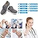 Orthoshoes Mens Diabetic Edema Shoes Lightweight Walking Mesh Breathable Sneakers Strap Adjustable Easy On and Off for Elderly, Swollen Feet, Wide Feet, Plantar Fasciitis, Lightweight - Gray, 10