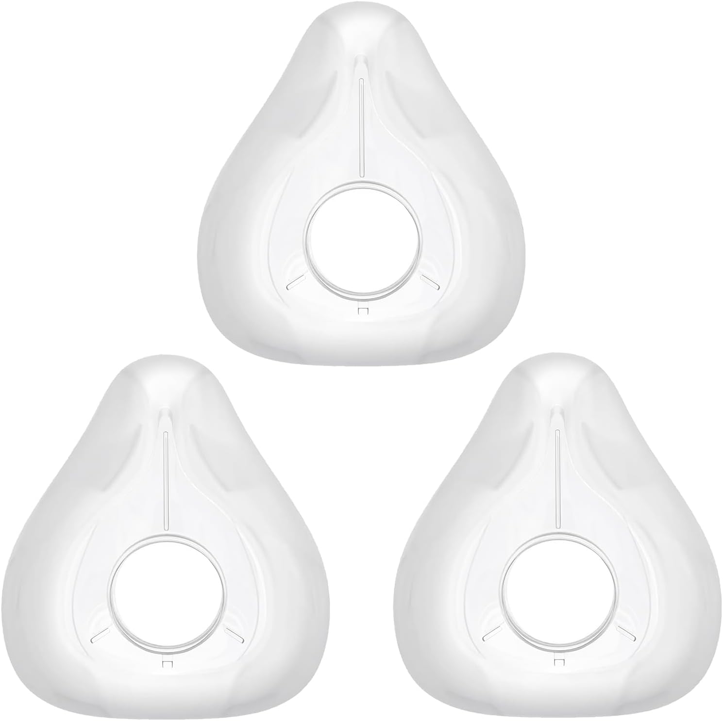 AirFit F20 Replacement Cushion Large - 3 Packs Mask Cushions Compatible with Original F20 Frame - Ultra-Soft Seal & Snug Fit Accessories for Full Face Masks(L) Transparent Large