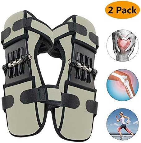 Spring Knee Pad Rebounds Boost, Knee Protection Boost Old Cold Leg Knee Band Mountaineering Deep Care Joint Support Knee Pads Powerful Rebounds Spring Force (2 Pcs Green)